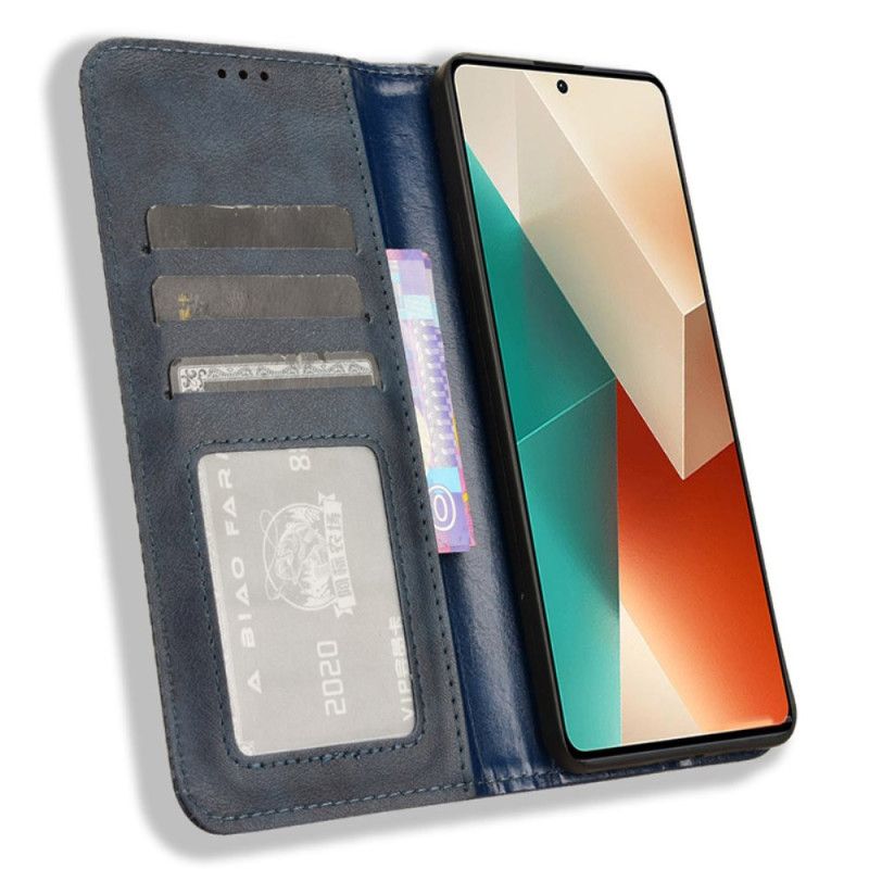 Kožené Pouzdro Folio Na Xiaomi Redmi Note 13 5g Ročník