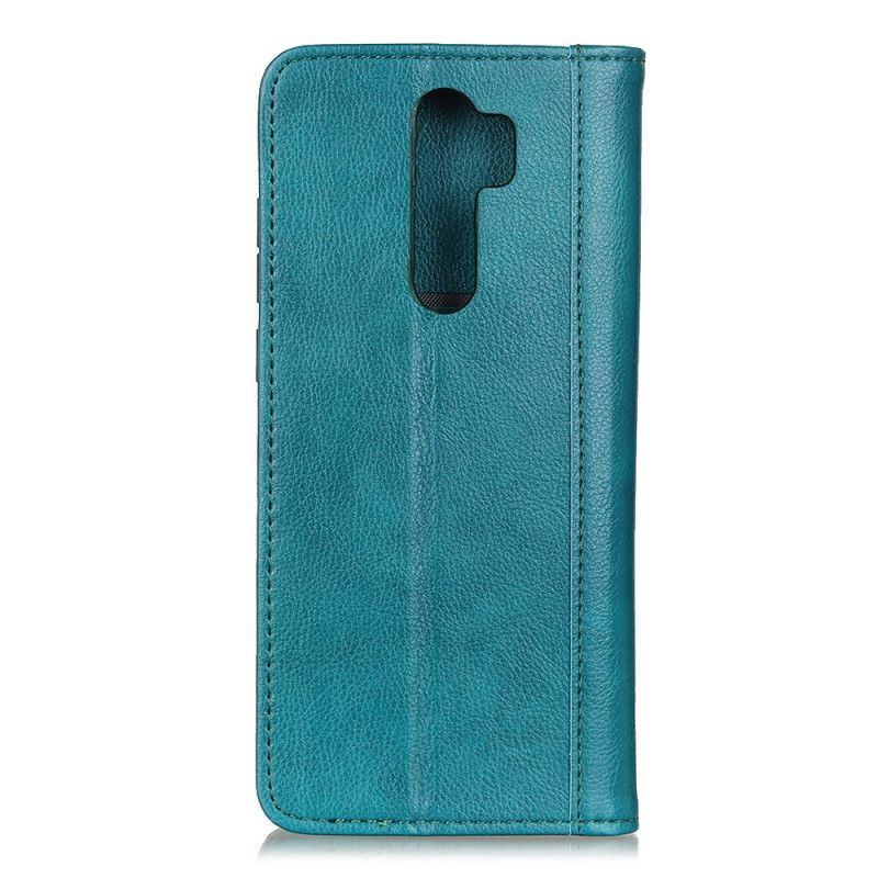 Kožené Pouzdro Folio Na Xiaomi Redmi Note 8 Pro Litchi Verze Štípané Kůže