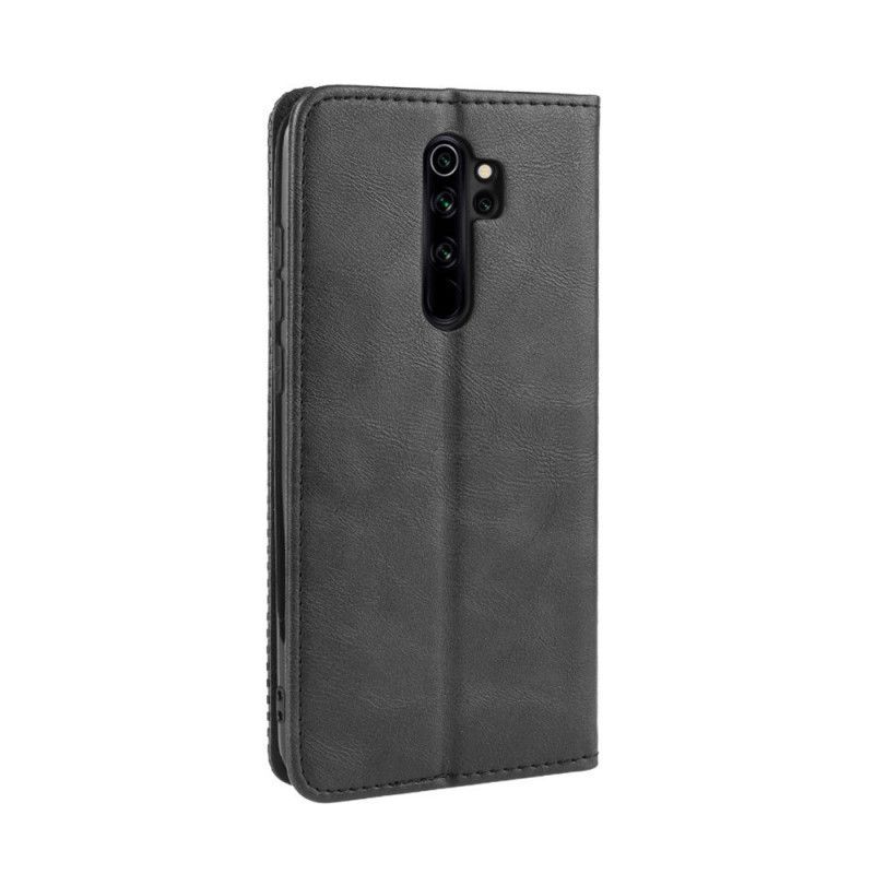 Kožené Pouzdro Folio Na Xiaomi Redmi Note 8 Pro Stylizovaný Vintage Kožený Efekt