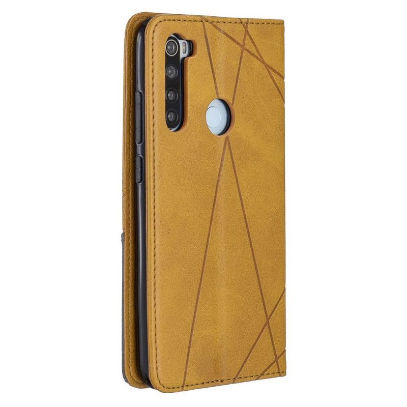 Kožené Pouzdro Folio Na Xiaomi Redmi Note 8 Umělecký Styl