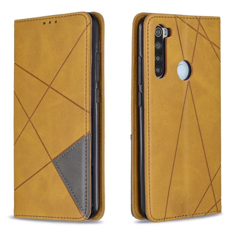 Kožené Pouzdro Folio Na Xiaomi Redmi Note 8 Umělecký Styl