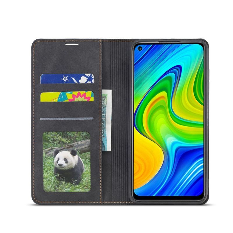 Kožené Pouzdro Folio Na Xiaomi Redmi Note 9 Forwenw Kožený Efekt