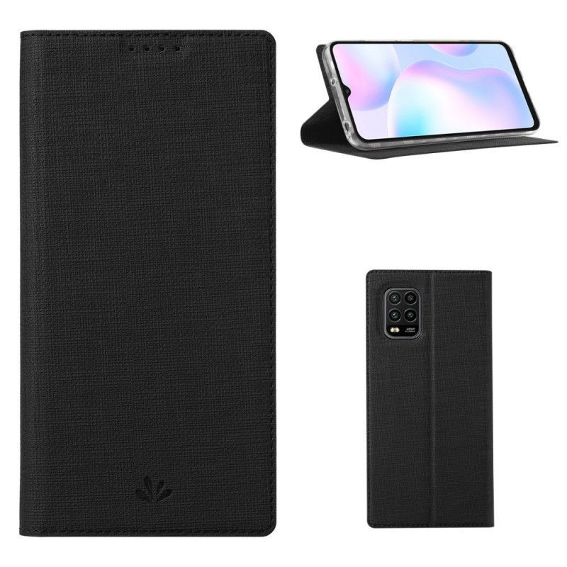 Kožené Pouzdro Folio Xiaomi Mi 10 Lite 5g / Redmi Note 9 Pro 5g Texturovaný Vili Dmx