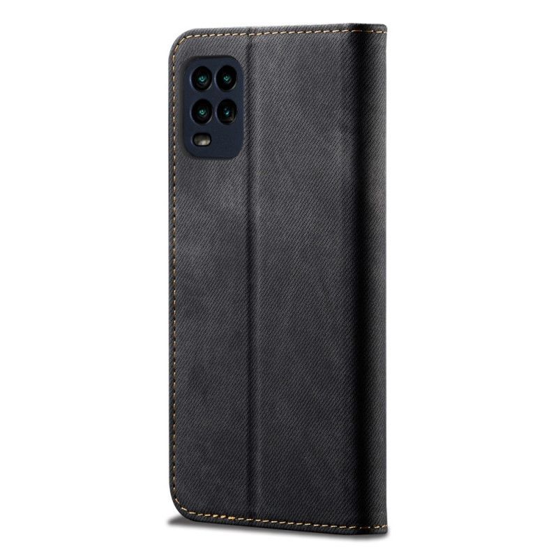 Kožené Pouzdro Folio Xiaomi Mi 10 Lite Džínová Látka