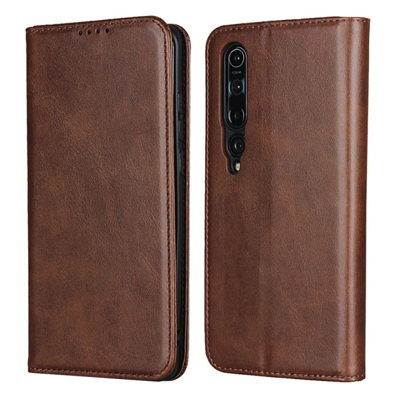 Kožené Pouzdro Folio Xiaomi Mi 10 / 10 Pro Elegantní Štípenka