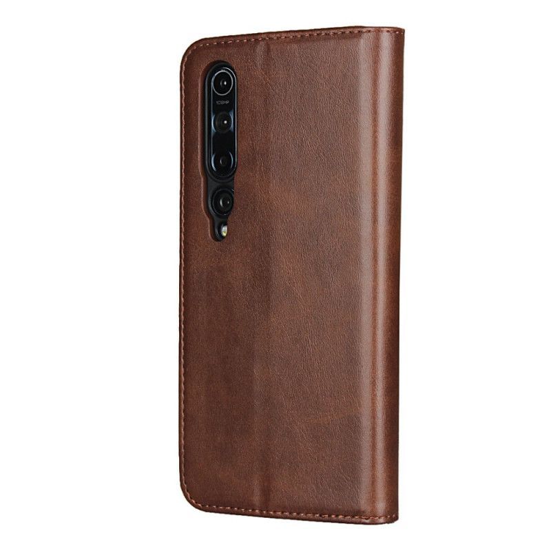 Kožené Pouzdro Folio Xiaomi Mi 10 / 10 Pro Elegantní Štípenka