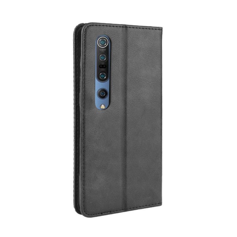 Kožené Pouzdro Folio Xiaomi Mi 10 / 10 Pro Stylizovaný Vintage Kožený Efekt