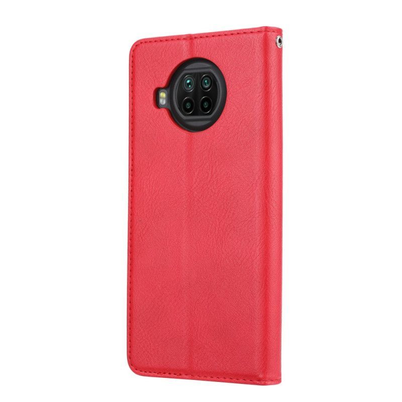 Kožené Pouzdro Folio Xiaomi Mi 10t Lite 5g / Redmi Note 9 Pro 5g Držitel Karty