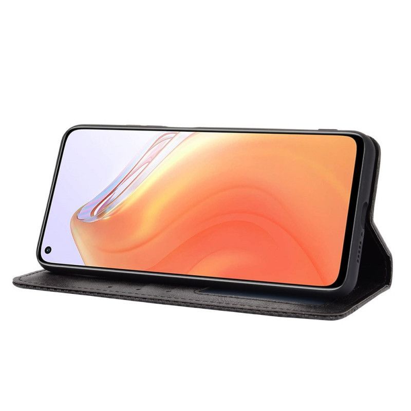 Kožené Pouzdro Folio Xiaomi Mi 10t / 10t Pro Stylizovaný Vintage Kožený Efekt