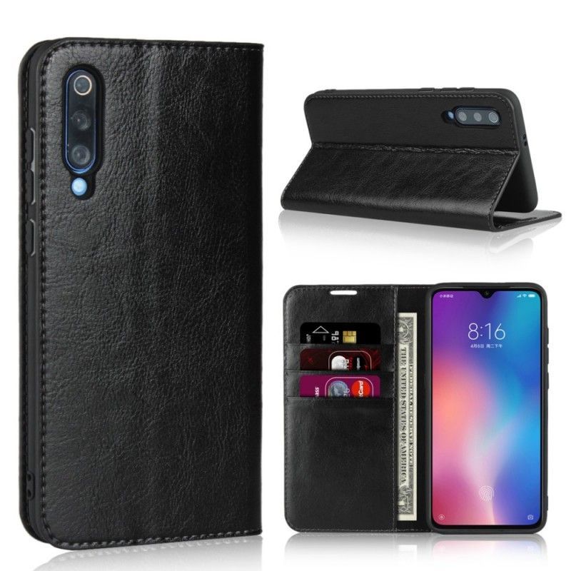 Kožené Pouzdro Folio Xiaomi Mi 9 Pravá Kůže