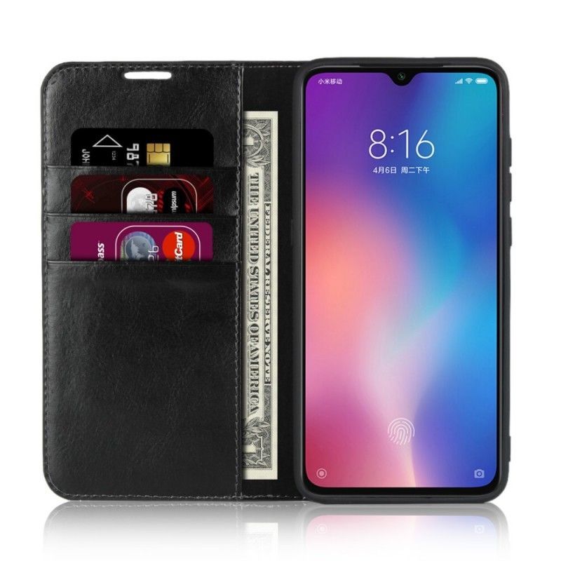 Kožené Pouzdro Folio Xiaomi Mi 9 Pravá Kůže