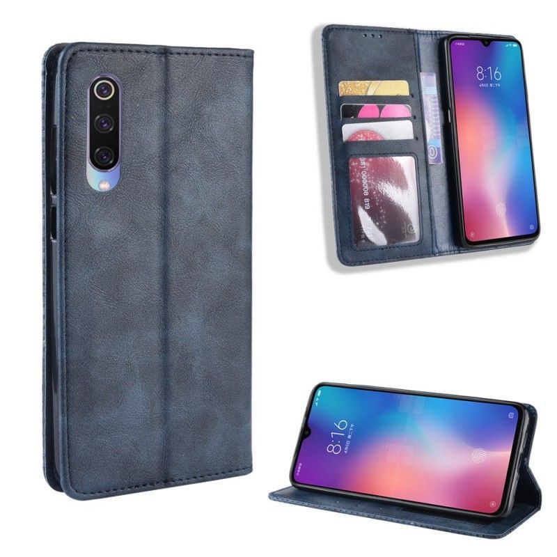 Kožené Pouzdro Folio Xiaomi Mi 9 Se Efekt Matné Kůže