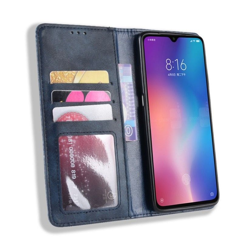 Kožené Pouzdro Folio Xiaomi Mi 9 Se Efekt Matné Kůže