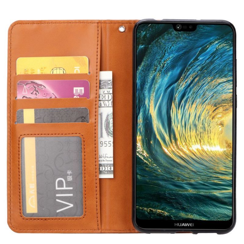 Kožené Pouzdro Folio Xiaomi Mi A3 Držák Na Karty Z Umělé Kůže