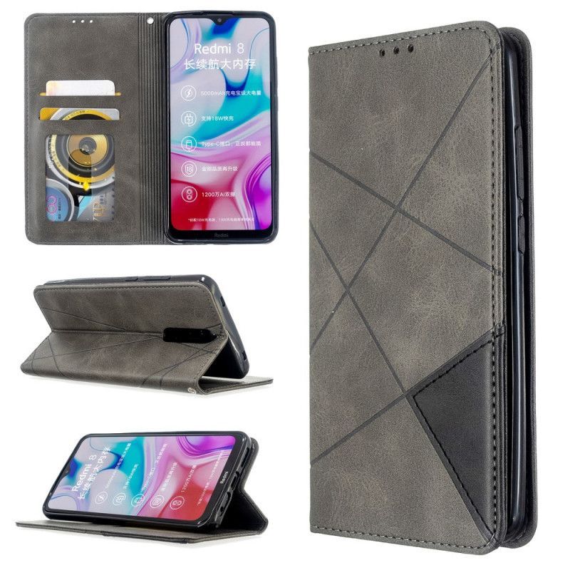 Kožené Pouzdro Folio Xiaomi Redmi 8 Umělecký Styl