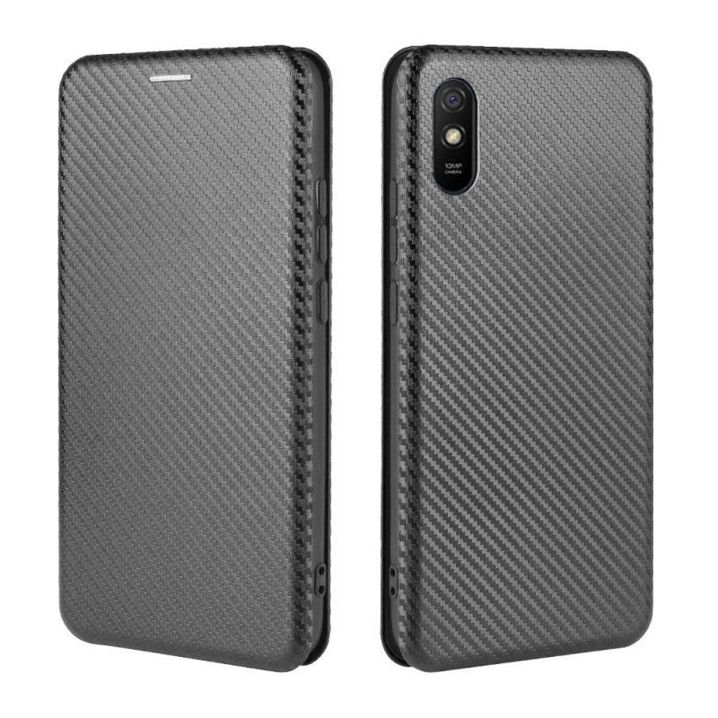 Kožené Pouzdro Folio Xiaomi Redmi 9a Barevný Karbonový Silikon