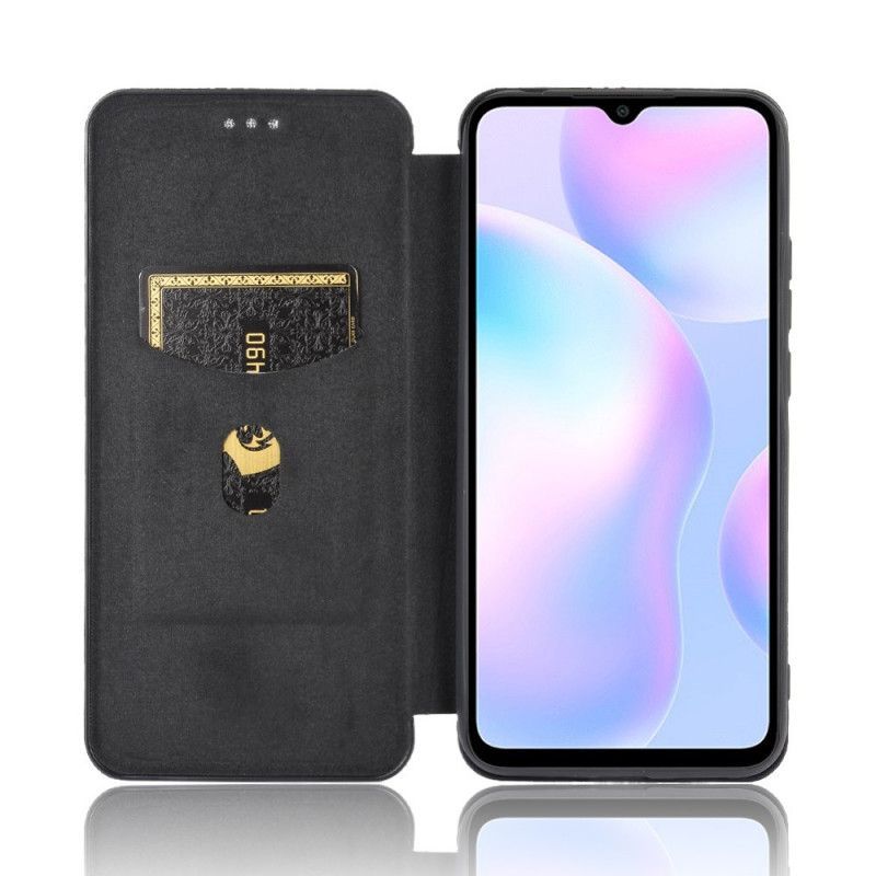 Kožené Pouzdro Folio Xiaomi Redmi 9a Barevný Karbonový Silikon