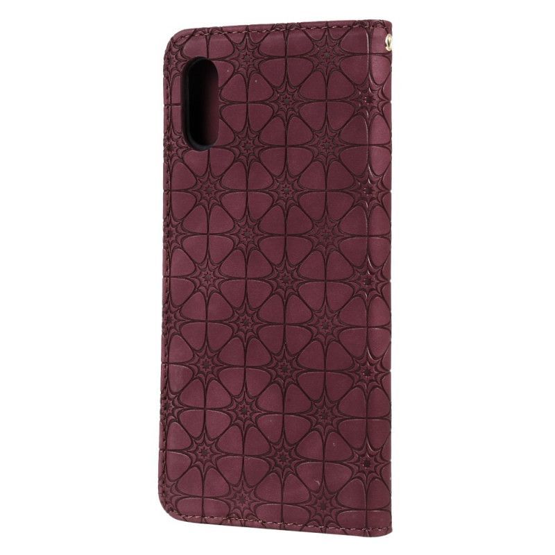 Kožené Pouzdro Folio Xiaomi Redmi 9a Barokní Květiny