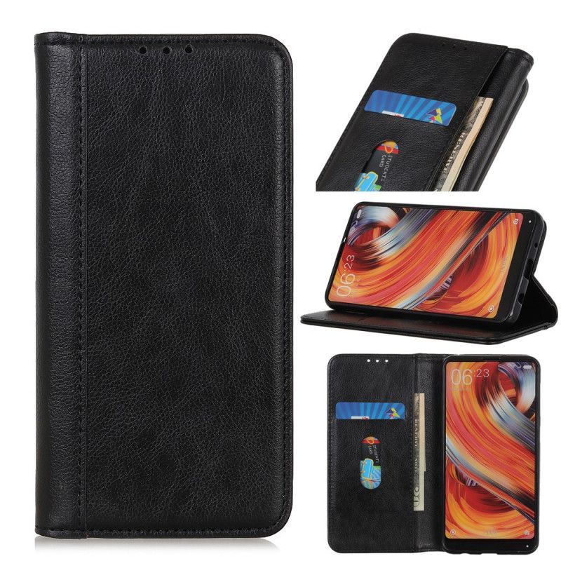 Kožené Pouzdro Folio Xiaomi Redmi 9a Litchi Verze Ze Štípenky