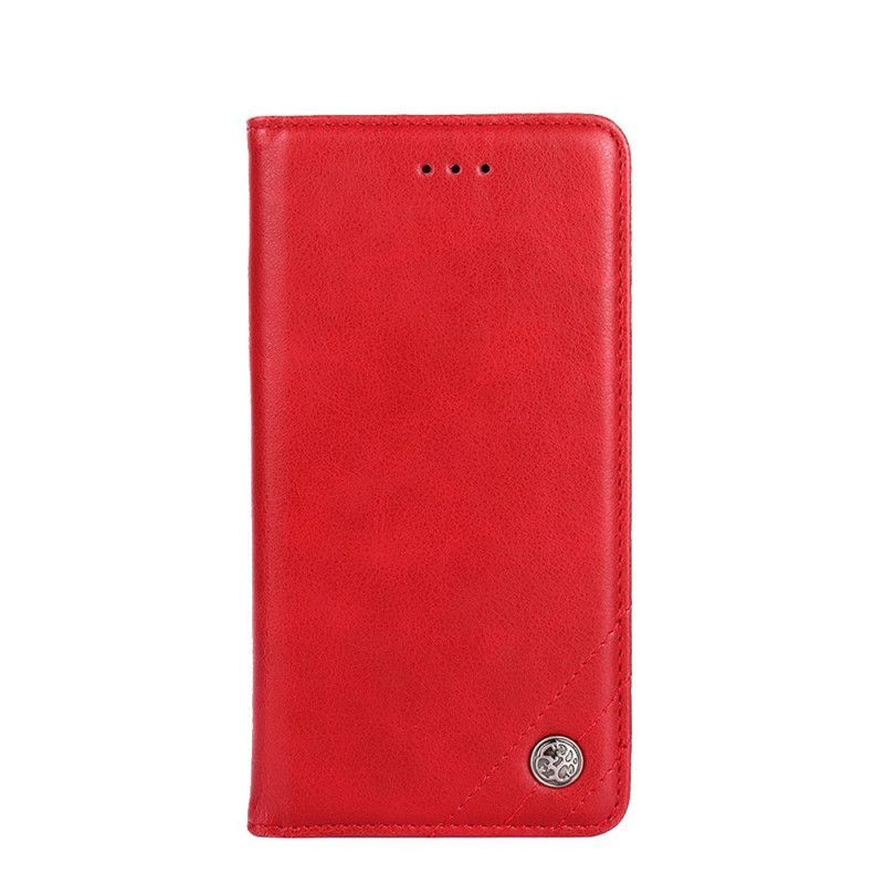 Kožené Pouzdro Folio Xiaomi Redmi 9c Styl Nýtované Kůže