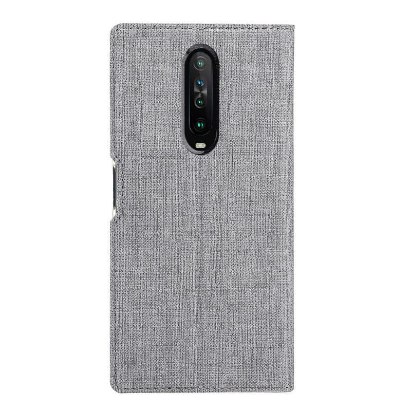 Kožené Pouzdro Folio Xiaomi Redmi K30 Vili Dmx S Texturou