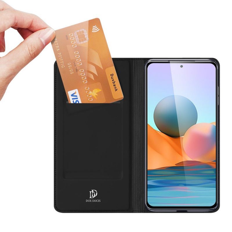 Kožené Pouzdro Folio Xiaomi Redmi Note 10 Pro Kůže Pro Dux Ducis