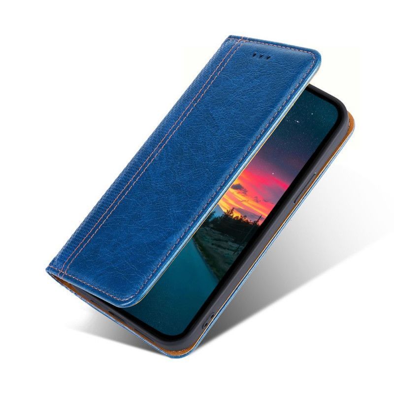 Kožené Pouzdro Folio Xiaomi Redmi Note 11 Pro / Note 11 Pro Plus Starý Vzhled Kůže