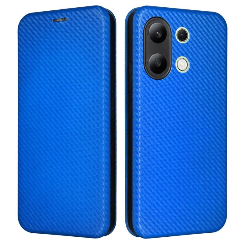 Kožené Pouzdro Folio Xiaomi Redmi Note 13 4g Uhlíkové Vlákno