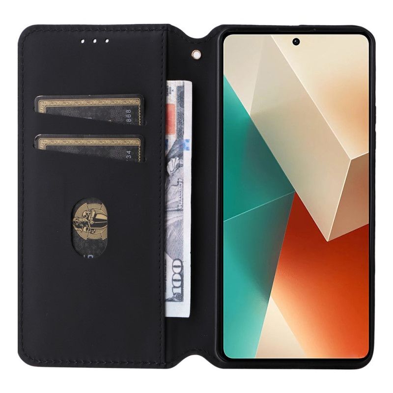 Kožené Pouzdro Folio Xiaomi Redmi Note 13 5g 3d Kostky