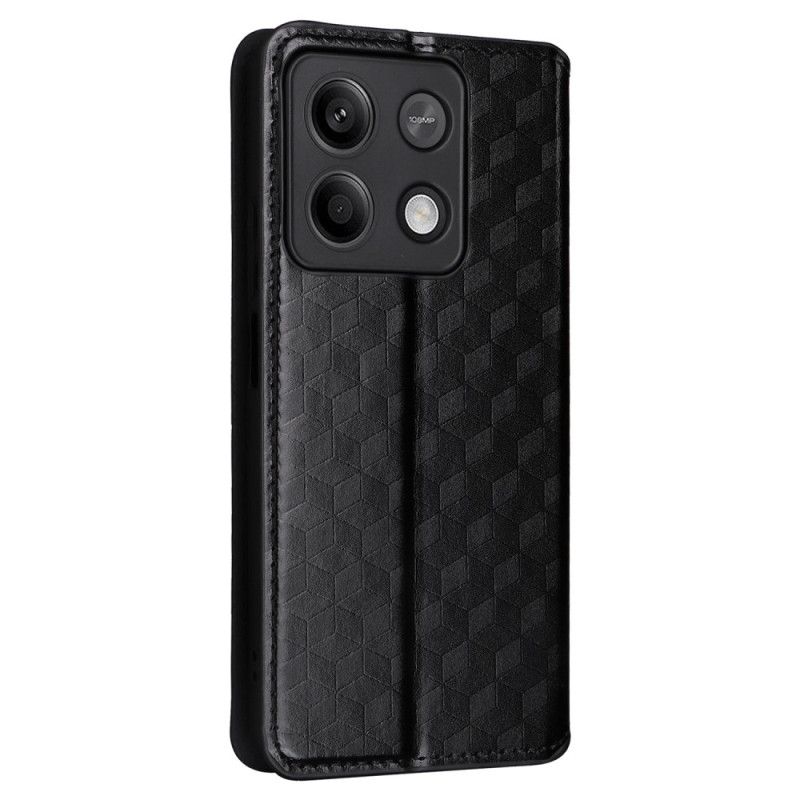 Kožené Pouzdro Folio Xiaomi Redmi Note 13 5g 3d Kostky