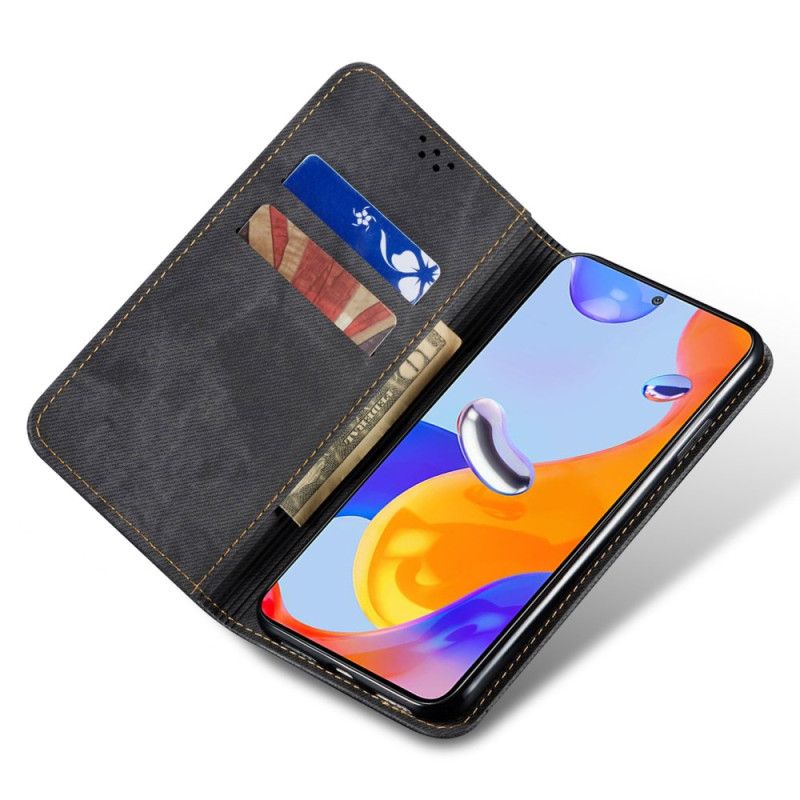 Kožené Pouzdro Folio Xiaomi Redmi Note 13 5g Jeanns Látka