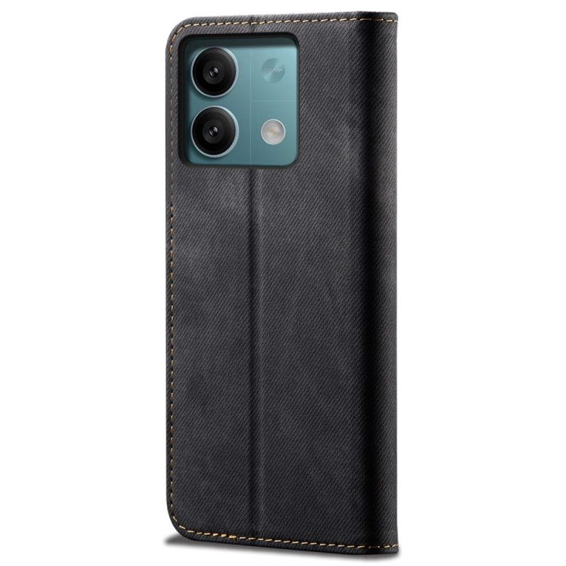 Kožené Pouzdro Folio Xiaomi Redmi Note 13 5g Jeanns Látka