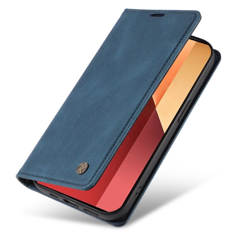 Kožené Pouzdro Folio Xiaomi Redmi Note 13 Pro 4g Yikatu