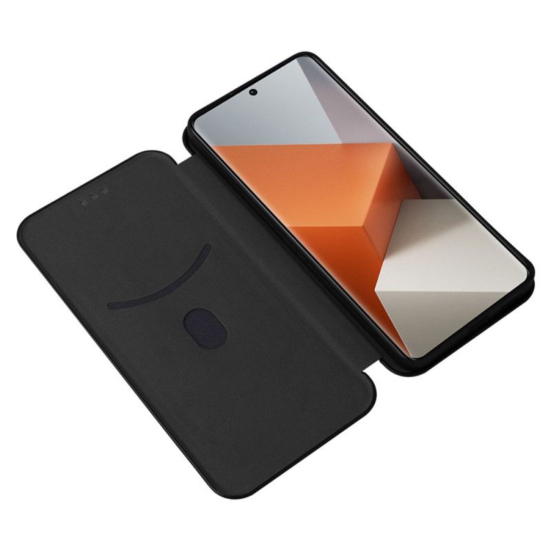 Kožené Pouzdro Folio Xiaomi Redmi Note 13 Pro Plus 5g Uhlíkové Vlákno