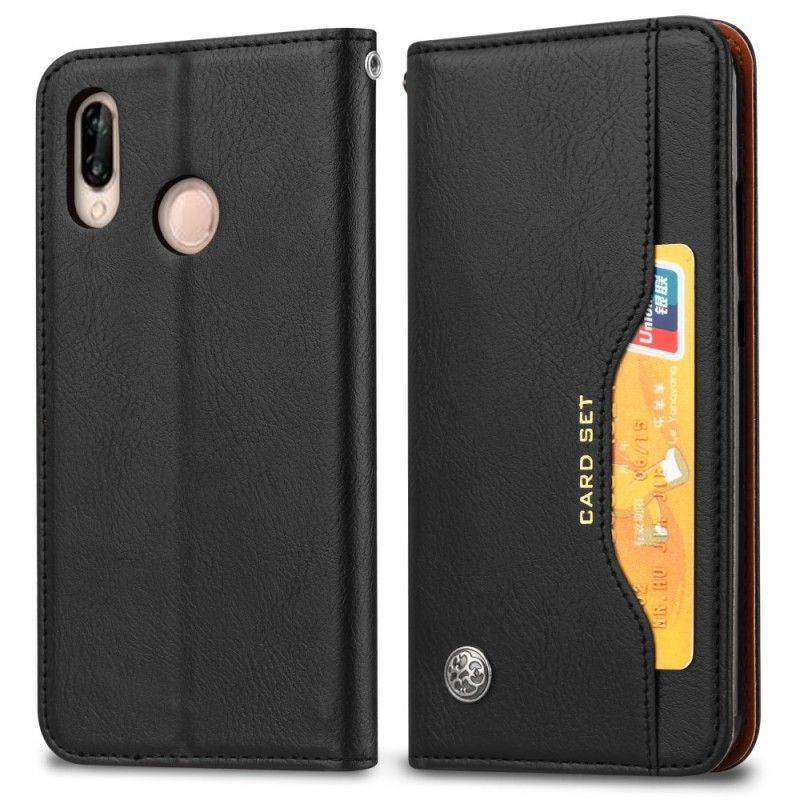 Kožené Pouzdro Folio Xiaomi Redmi Note 7 Držák Na Karty Z Umělé Kůže