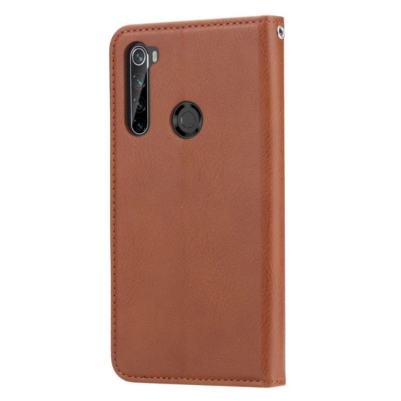 Kožené Pouzdro Folio Xiaomi Redmi Note 8t Držák Na Karty Z Umělé Kůže