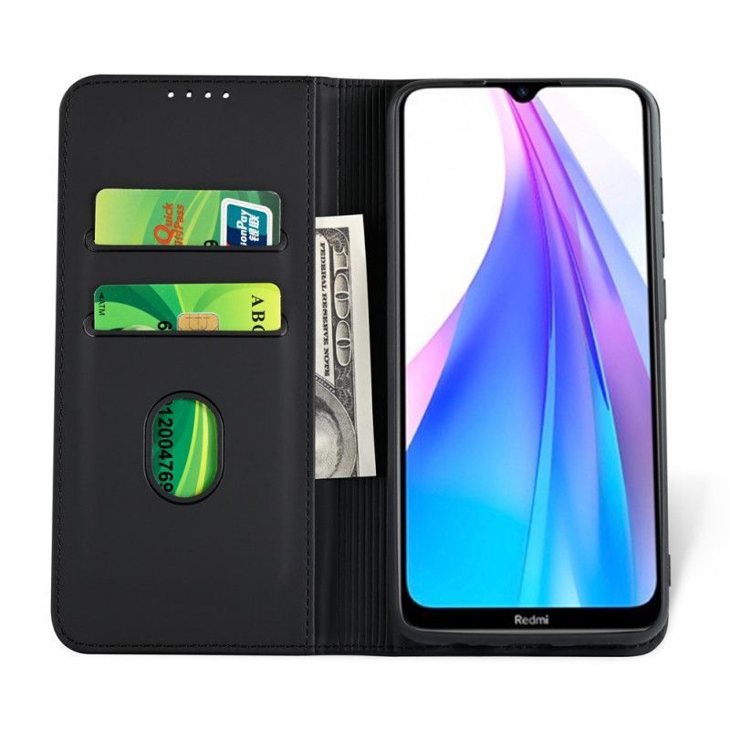 Kožené Pouzdro Folio Xiaomi Redmi Note 8t Držák Podpůrné Karty