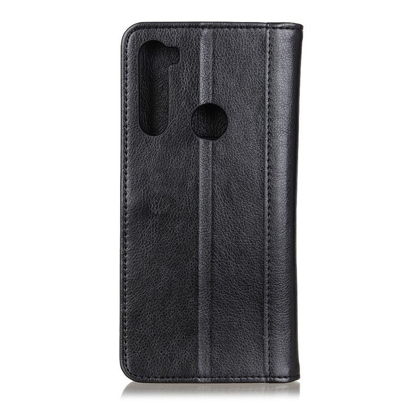 Kožené Pouzdro Folio Xiaomi Redmi Note 8t Litchi Verze Štípané Kůže