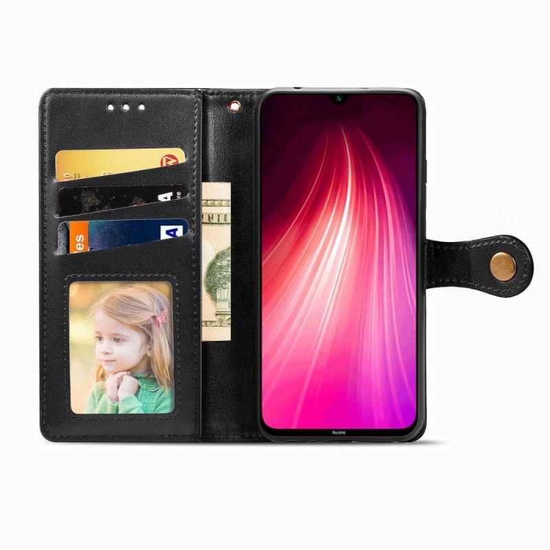 Kožené Pouzdro Na Xiaomi Redmi Note 8t Litchi Kožený Klobouk Princ