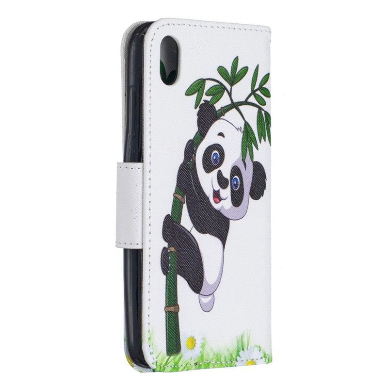 Kožené Pouzdro Xiaomi Redmi 7a Panda Na Bambusu