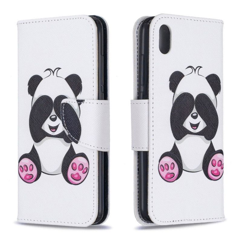 Kožené Pouzdro Xiaomi Redmi 7a Panda Zábava