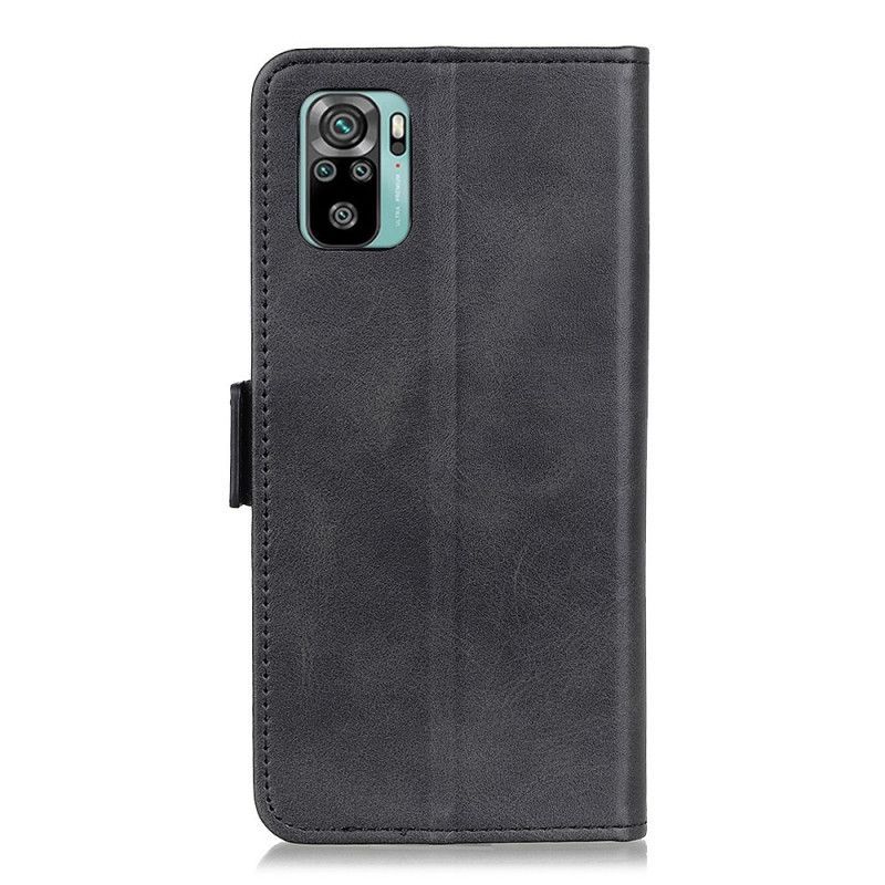 Kožené Pouzdro Xiaomi Redmi Note 10 / Note 10s Dvojitá Klapka