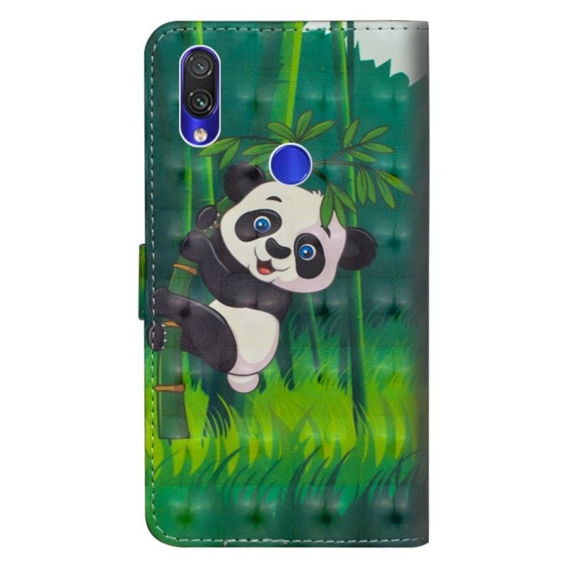 Kožené Pouzdro Xiaomi Redmi Note 7 Panda A Bambus