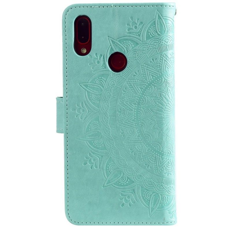 Kožené Pouzdro Xiaomi Redmi Note 7 Sluneční Mandala