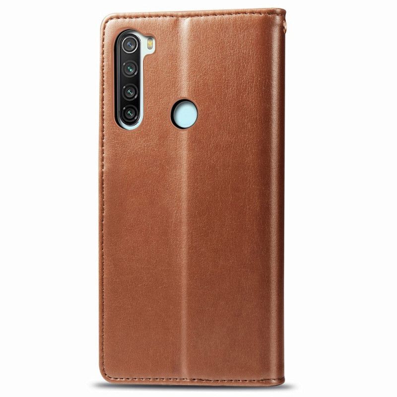 Kožené Pouzdro Xiaomi Redmi Note 8 Umělá Kůže A Vintage Spona