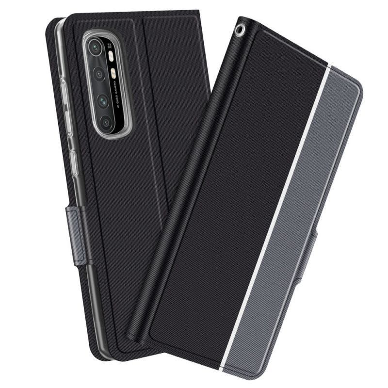 Kožený Kryt Na Xiaomi Mi Note 10 Lite Bicolor Baiyu Série