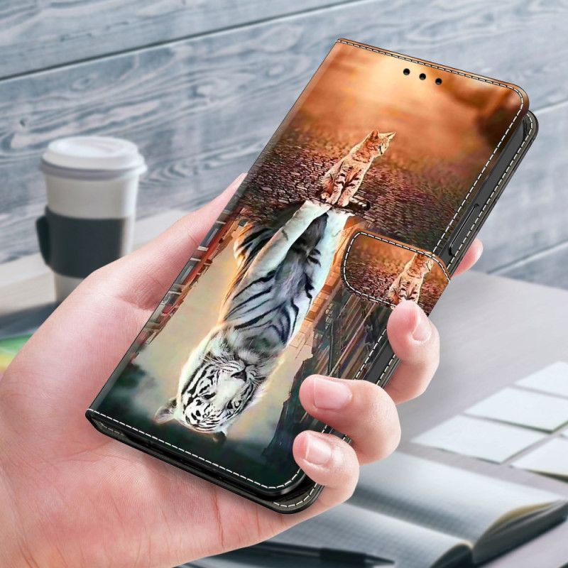 Kožený Kryt Na Xiaomi Redmi Note 13 5g S 3d Vzorem Kitten Dream