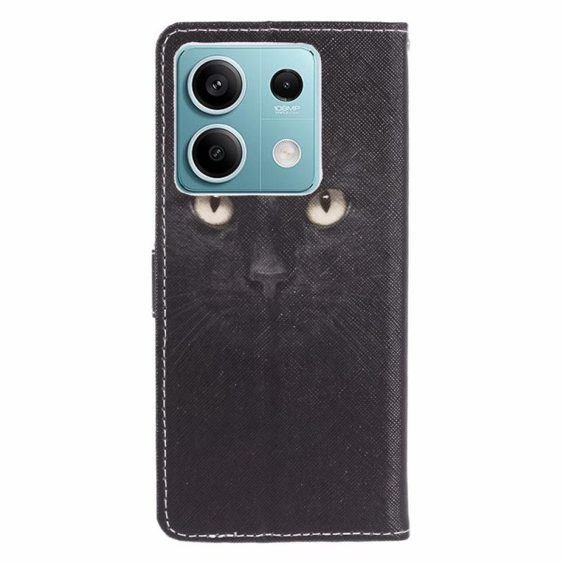 Kožený Kryt Na Xiaomi Redmi Note 13 5g Strappy Cat Eyes