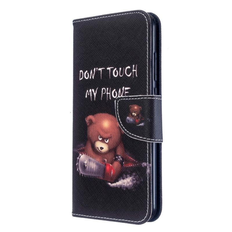 Kožený Kryt Na Xiaomi Redmi Note 8t Nebezpečný Medvěd