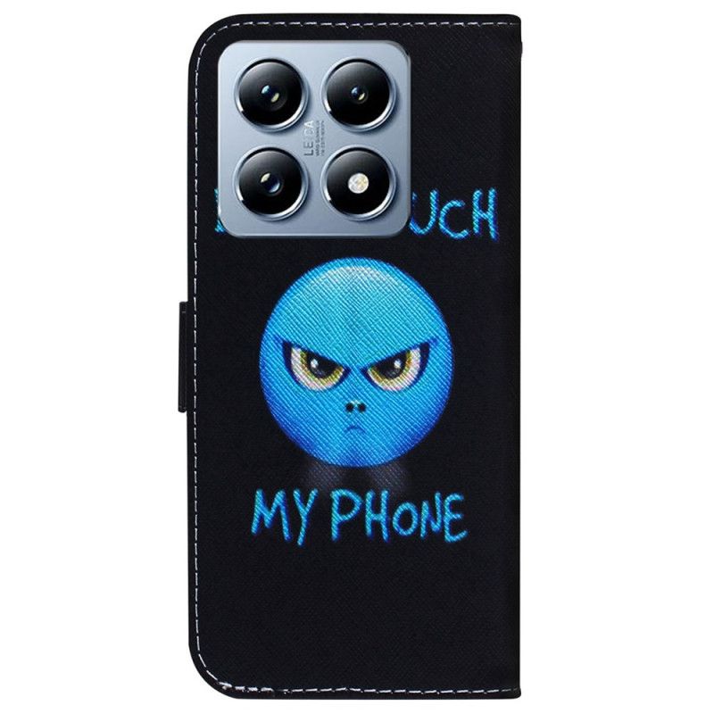 Kožený Kryt Xiaomi 14t Pro Telefon Emoji